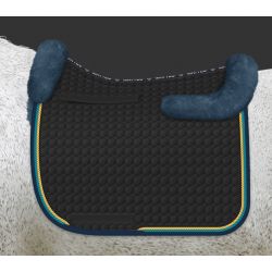 Mattes saddle pad with sheepskin back protector - design your own 